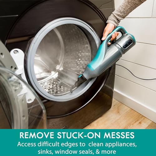 Kenmore SM2050 2-in-1 Steam Mop Hard Floor Cleaner with 2 Modes & 2pcs Washable Pads for Carpets, Rugs and Upholstery, Green - color: Green