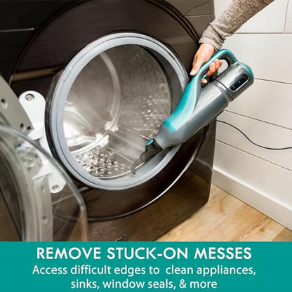 Kenmore SM2050 2-in-1 Steam Mop Hard Floor Cleaner with 2 Modes & 2pcs Washable Pads for Carpets, Rugs and Upholstery, Green - color: Green