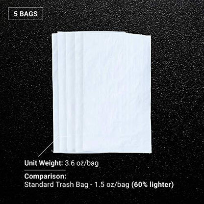 Sandbaggy Large Sandbags - Size: 25" x 40" - Thick Heavy Duty Contractor Bags, Heavy Duty Garbage Bags, Dumpster Bag, Construction Trash Bags, 6 mil (5 Bags) - size: 5 Bags