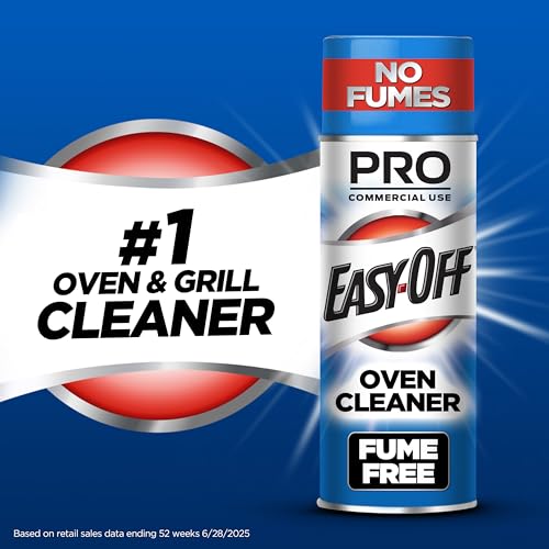 Easy-Off Fume Free PRO size Oven Cleaner Foam, Removes Grease & Burned-On Food, For Ovens, Air Fryers & More 24oz