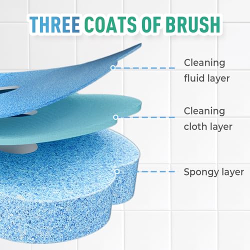 Disposable Toilet Brush, 2026 New Toilet Brush Holder, Compact Wall Mounted Toilet Brush for Modern Bathrooms, Hygienic Toilet Cleaner for Families (Wihte+18PCS Brush Heads) - color: Wihte+18pcs Brush Heads