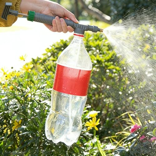 Universal Spray Nozzle - Adjustable Watering Bottle Mister with Long Tube for Home & Garden