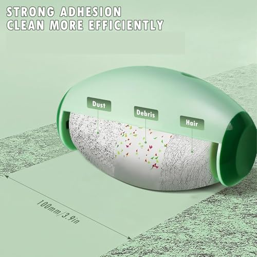 BETTER-LEE Upholstery Dust Lint Remover Reusable Lint Roller for Clothing Washable & EfficientSticky for Life & Pet Hair White+Green - color: White+green