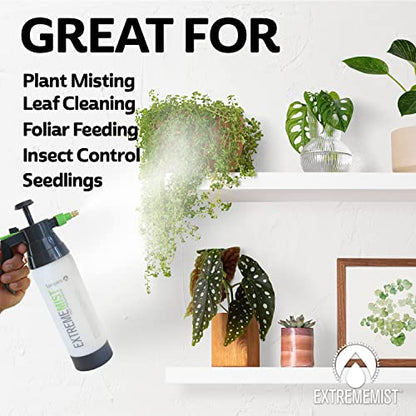 ExtremeMIST High-Performance Garden Sprayer - Ultimate Plant Mister & Spray Bottle for Plants - Horticultural Hand Pump Sprayer with Adjustable Brass Nozzle - Outdoor & Indoor Plant Humidifier - 20 Oz - style: 20oz