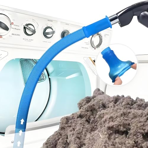 Universal Dryer Vent Cleaner Kit Compatible with All Vacuum Cleaner Include Vacuum Hose Attachment Accessories Brush Lint Brush,Dryer Vent Vacuum Hose