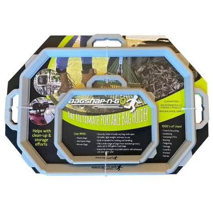 Set of 2 multipurpose portable grocery & trash bag opener. Home & outdoor trash management: use for yard work, picnics, cleanup events, craft rooms, laundry rooms - size: 1 Count (Pack of 2)