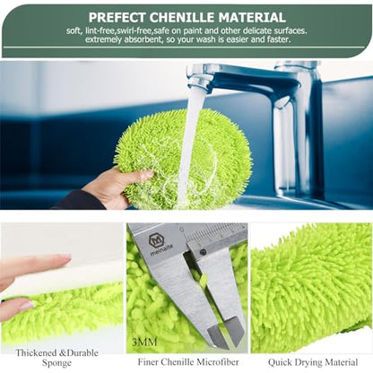 Wall Cleaner, Wall Cleaner Mop Green Mop for Walls Max 66’’ Wall Mop with Long Handle, Ceiling Dust Mop with 15°Labor-Saving Extension Pole, Green Wall Cleaner with Long Handle, Wall Washing Mop