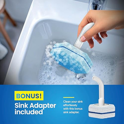 CleanGenius Disposable Prefilled Toilet Cleaning Scrubbers (60 Count) - size: 1 Count (Pack of 60)