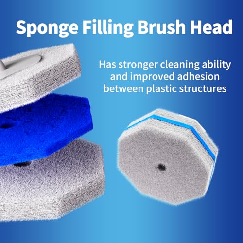 60pc Refills Disposable Toilet mats Brush Cleaning System, Toilet Cleaning Brush, 60 Replacement Brush Heads, No Handle or Base，Toliet Wand Refills,Toilet Bowl Clean Refill Pads,Toilet Scrubber Refill - style: 60 refflls（Without handle）