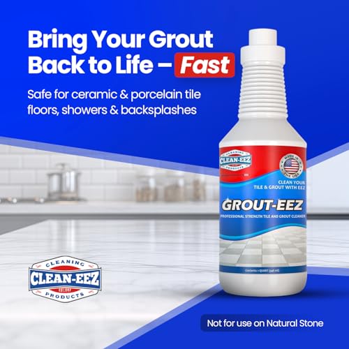 Clean-eez Grout-eez Super Heavy-Duty Grout Cleaner - Powerful Tile and Floor Stain Remover for Bathroom, Kitchen, and More - 32 oz. - style: Single Bottle