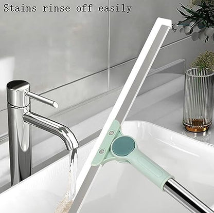 Multifunction Scraping Broom Silicone, Retractable Silicone Floor Magic Scrubroom for Floors, Glass, Windows.(Comes with 3 Replacement Silicone Strips) 52'' - color: 52''