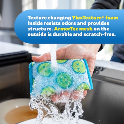 Scrub Daddy Scour Daddy XL - Large Heavy Duty Sponge & Non Scratch Scouring Pad - 18 Pack of Bulk Sponges & Commercial Cleaning Supplies - Durable & Odor Resistant (18 Count) - style: Scour Daddy XL
