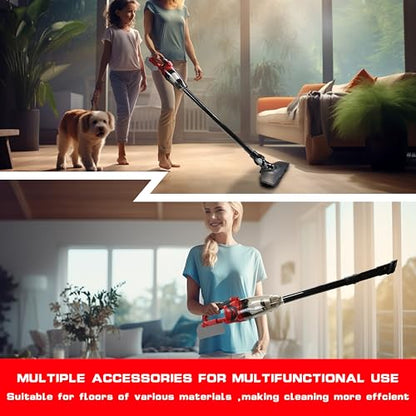 Nichilas Handheld Vacuum Cleaner, 10KPA Powerful Lightweight Cordless Stick Vacuum Cleaner for Hard Floor, Carpet, Car Cleaning, Compatible with Milwaukee M18 Batteries (NO Battery)