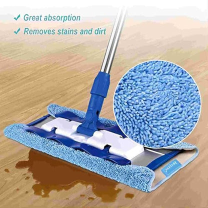 KEEPOW Microfiber Mop Cloth Refills Compatible with MR.SIGA Professional Microfiber Mop, Double Side use, Wet & Dry Mopping, Pack of 8 - size: 8 Pack