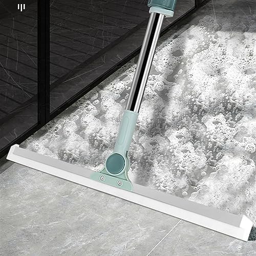 Multifunction Scraping Broom Silicone, Retractable Silicone Floor Magic Scrubroom for Floors, Glass, Windows.(Comes with 3 Replacement Silicone Strips) 52'' - color: 52''