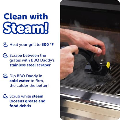 Scrub Daddy Household Cleaning + BBQ Bundle - BBQ Daddy Bristle Free Grill Brush - 2 Microfiber Cleaning Towels - All Purpose Cleaner PowerPaste Cleaning Paste + Scrub Mommy Sponge - style: Microfiber BBQ Bundle