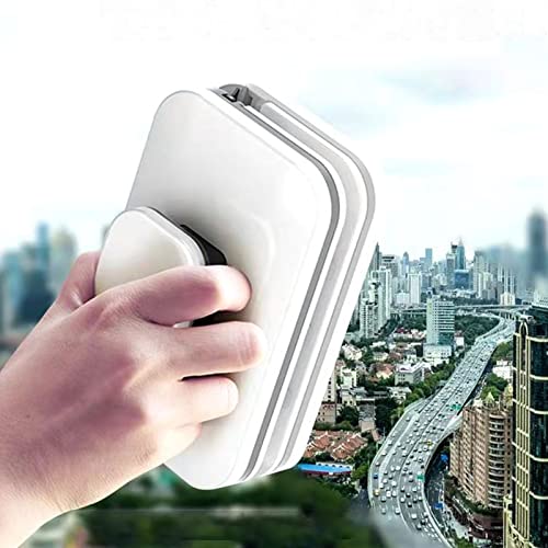 Ejoyous Cleaner Tool, Magnetic Window Cleaner, Large Handle Double Sided High Safety Sturdy Plastic Window Cleaning Tool for 3 to 10mm Glasses