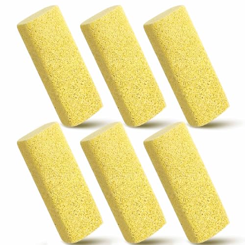 6 Pcs Abbyike Pet Hair Remover Rock Pumice Stone for Dog Cat Hair Pet Removal Cleaning Fur Removal Block Tool Scraper for Car, Carpet, Couch, Beding, Fufmiture Cleaning (5.3 x 2 x 1.4 Inch,Yellow) - color: Yellow, size: 5.3 x 2 x 1.4 Inch