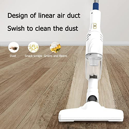 Vacuum Cleaner 60W Handheld Stick Vacuum with 30 Mins Long Runtime, Lightweight Pet Hair Vacuum Upright Vacuum Cleaner for Carpet Hard Floor Keyboard Floor Vleaner Machine