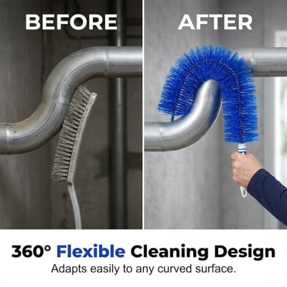 Fan Cleaning Brush, 2026 New Bendable Microfiber Head Dusting Brushes, Reusable Fan Cleaner Brush Dust Remover for Electric Fans, Air Conditioning, Car Vents and Blind，Blue：48cm - color: Blue, size: 48cm
