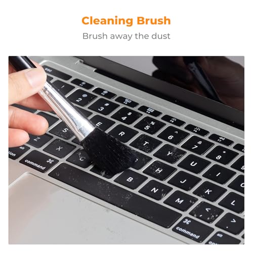 K&F CONCEPT 6-in-1 Laptop Computer Keyboard Cleaner - Screen Cleaning Kit All-in-One with Gel & Spray Solution for MacBook and Other Computers