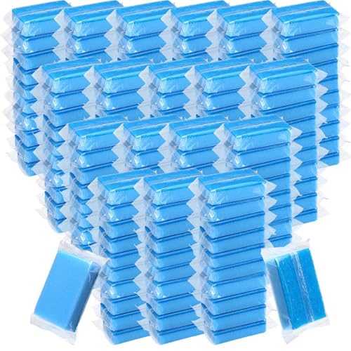 Tioncy 180 Pcs Individually Wrapped Sponges Bulk Kitchen Brown Non Scratch Scrub Sponges Dual Sided Cleaning Scrubber for Household Washing Dishes, Pots, Pans, Sinks, Stoves, Appliances, Car, Bike - color: Blue