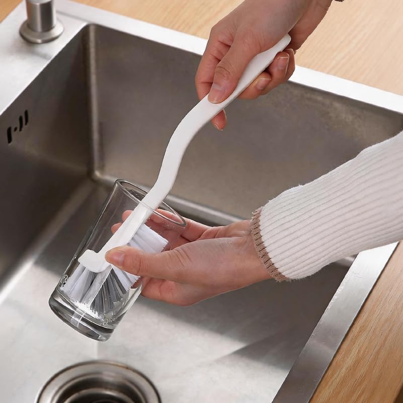 90 Degree Angle Scrub Brush for Cleaning Corner Grout Brush Kitchen Sink Bathroom Tile Lines Window Track Deep Cleaning Brush with Stiff Bristles