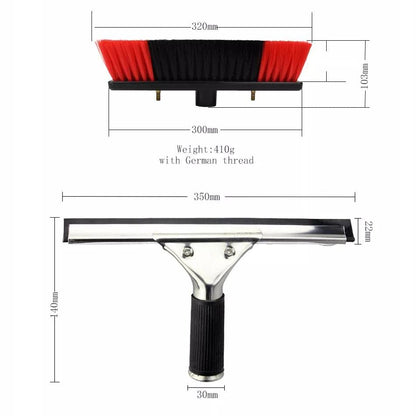 Solar Panel Cleaning Brush with 12 FT Aluminum Telescopic Pole for Window Cleaning and Solar Panel Cleaner,3.6 M/11.8 Ft