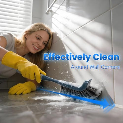 3 Pack Hard Bristle Scrub Brush Set, Cleaning Brush Designed for Cleaning Shower, Bathroom Faucets, Tile Grout, Sink Edges, Around Toilets, and Hard to Reach Corners and Crevices