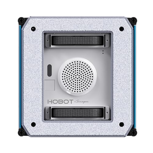 HOBOT-SP10 iScraper Window Cleaning Robot, Spray-Sweep-Scrape, 6000Pa Suction, App + Remote Control, Framed/Frameless Glass, Indoor/Outdoor Use