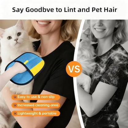 Purepath Hair Removal Glove, Pet Hair Removal Glove for Dogs & Cats Reusable Magic Brush Cat Hair Remover ,Pure Path Yomi Pet Hair Remover Glove Tool for Carpet,Clothes,Car Mats,Couch,Bed,Furniture