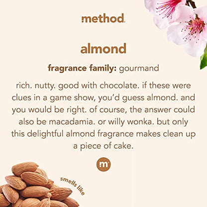 Method Squirt + Mop Hardwood Floor Cleaner Refill, Almond, 68 Ounce (Pack of 6) - size: 68 Fl Oz (Pack of 6)