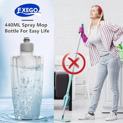 Spray Wet Mops with 3 Pads 2 Refillable Bottles for Hardwood Floor Cleaning