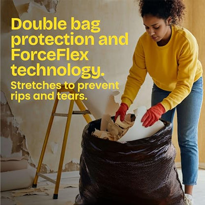 Glad Large 30 Gallon Trash Bags, Unscented Heavy Duty Garbage Bags, Forceflex with Drawstring, 50 Count (Packaging May Vary) - size: 50 Count (Pack of 1)