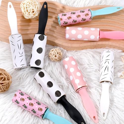 36 PCS Mini Lint Roller 1080 Sheets Rollers for Pet Hair Extra Sticky Travel Size Pet Hair Remover Compact Lint Roller for Clothes Portable Sticky Remover Dust Furniture Car Seat Gift Bags
