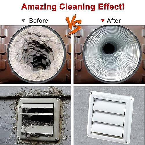 Lint Trap Cleaning Tool, Dryer Lint Vent Trap Cleaner Brush, Clothes Dryer Lint Trap Cleaner, Long Flexible Refrigerator Coil Cleaning Brush, Dryer Vent Cleaner Brush, Air Duct Cleaning Tools