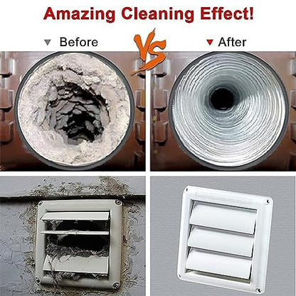 Lint Trap Cleaning Tool, Dryer Lint Vent Trap Cleaner Brush, Clothes Dryer Lint Trap Cleaner, Long Flexible Refrigerator Coil Cleaning Brush, Dryer Vent Cleaner Brush, Air Duct Cleaning Tools