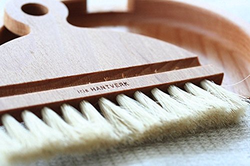 handcrafted table dustpan and brush by Iris Hantverk