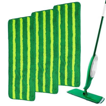 3 Pack Spray Mop Pad Refill,Reusable Microfiber Spray mop Replacement Head for Multi-Surface Floor Dry and Wet Cleaning mop pad for Multi-Layer Floors(Pads only)