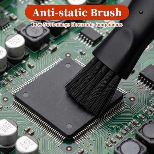 Keyboard Cleaner - 10 Pcs Mini Anti Static Laptop Cleaning Kit - Nylon Dust Brushes for Keyboard, Computer Motherboard, Fans, Camera & Small Spaces Electronic Devices