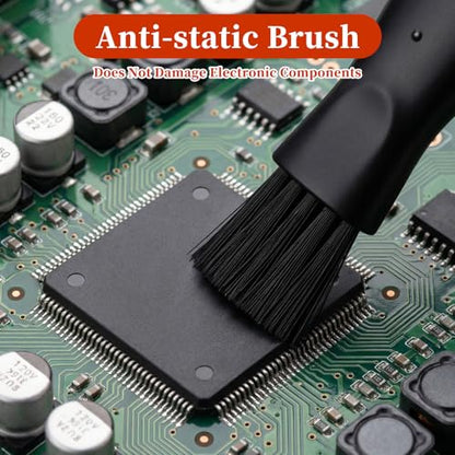 Keyboard Cleaner - 10 Pcs Mini Anti Static Laptop Cleaning Kit - Nylon Dust Brushes for Keyboard, Computer Motherboard, Fans, Camera & Small Spaces Electronic Devices