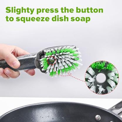 Dishwand Brush Refill, 8 Pack Dish Brush Refills Compatible with Scotch-Brite Dishwand, Dish Soap Brush for Dishes, Pans, Sink, Pots - size: 8 Pack