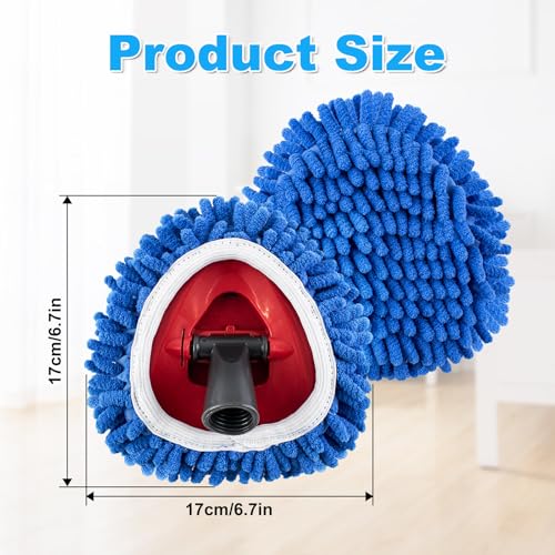 Mop Replace Head for O Cedar, Spin Mops Heads Replacements for Ocedar RinseClean 2 Tank Spins Mops, Chenille Duster for Ocedar Mop - size: For Ocedar 2 Tank