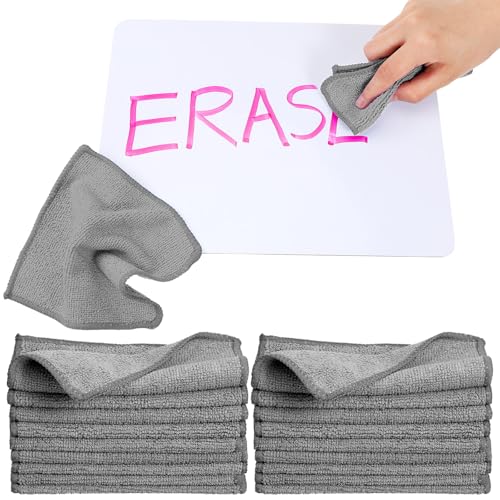 Tanlade Cleaning Cloth Dry Erase Cloth Cleaning Rags Reasonable Kitchen Towels Microfiber Towels Cars Wash(6 x 6 Inch,Gray,50 Pcs) - color: Gray, size: 6 x 6 Inch