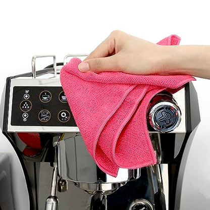 Dri Professional Extra-Thick Microfiber Cleaning Cloth 36 Pack Red (16IN x 16IN, 300GSM, Commercial Grade All-Purpose Microfiber Highly Absorbent, LINT-Free, Streak-Free Cleaning Towels)