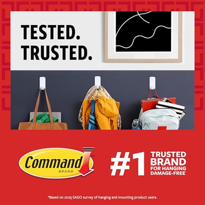Command Indoor Medium Replacement Strips, 36 Strips, Damage-Free Wall Hanging, Re-Hang Medium Hooks for Home and Wall Decor, Holds up to 3 lb, White Adhesive - style: 36 Pairs