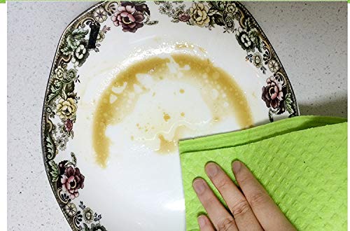 Reusable Cleaning Cellulose Sponge Cloths Absorbent Wipes Clean Kitchen Car Dish Eco-Friendly Dishcloth Hand Towel Auto - 2pack (10pcs) - Non Vacuum - style: 10pcs - Non Vacuum