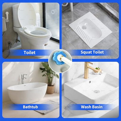 48 PCS Disposable Toilet Bowl Brush Refills, Disposable Toilet Brush Heads, Toilet Wand Disposable Refill Heads, Disposable Replacement Head - color: 48pcs Replacement Heads