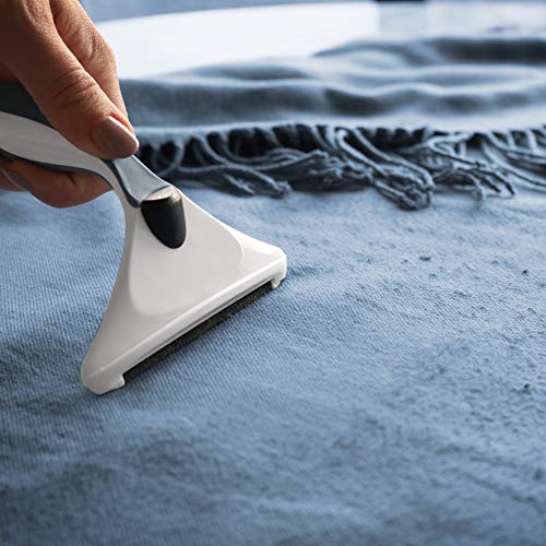 GLEENER Battery-Free Fabric Shaver & Lint Brush | Ultimate Fuzz Remover Sweater Comb | Lint Remover and Depiller for Clothing & Furniture (Navy) - color: Navy