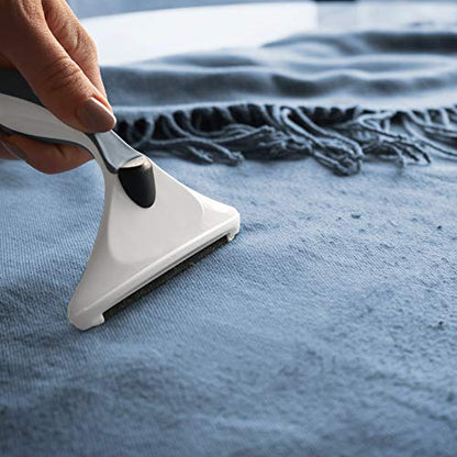 GLEENER Battery-Free Fabric Shaver & Lint Brush | Ultimate Fuzz Remover Sweater Comb | Lint Remover and Depiller for Clothing & Furniture (Navy) - color: Navy